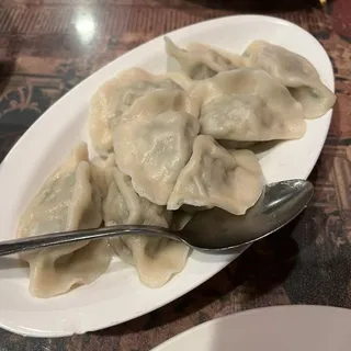 8 Piece Handmade Shrimp Pork & Chives Dumplings