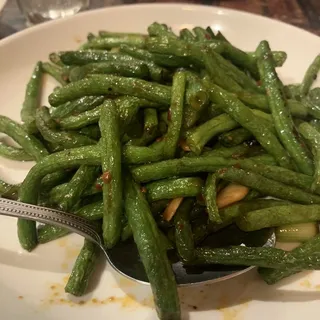 String Bean with Shredded Pork- Garlic and Red Chili
