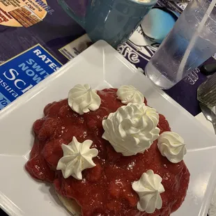 Strawberry pancakes