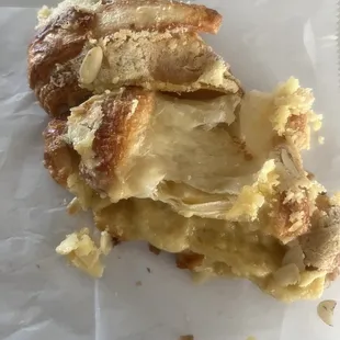 Almond croissant (undercooked)