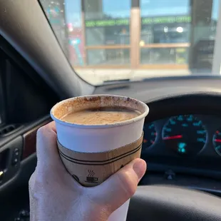 Cinnamon honey with Oatmilk.