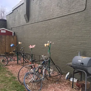 Place for bikes, save the environment