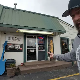 Here's the front of the store on the west side of the building.