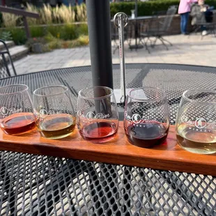 Wine flight.