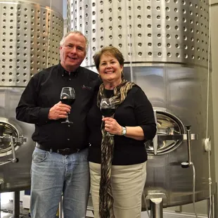 Mike and Val, Founders of Crow River Winery.
