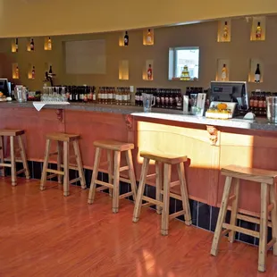 Try a variety of our hand-crafted wines in our large tasting room, open daily.