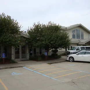 Front of main building (facing Highway 7).