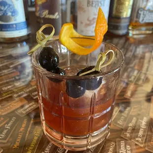 Mole Bitters old fashioned with extra cherries is just what I needed!!
