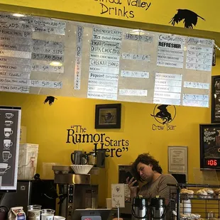a man working behind the counter