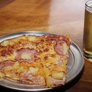 New York slice and a beer 10 bucks!!!!