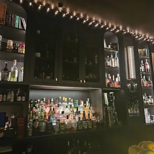 the bar area