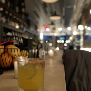 Passion Fruit Margarita. It was perfect, and not too sweet :)