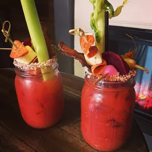 Bloody Mary's with SNACKS