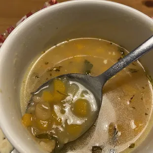 Butternut Squash &amp; White Bean Soup of the day!