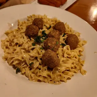 Swedish Meatballs and Egg Noodles.