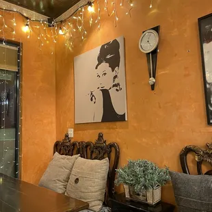 Pretty interiors with Audrey art