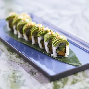Crown Block Avocado Crunch Roll