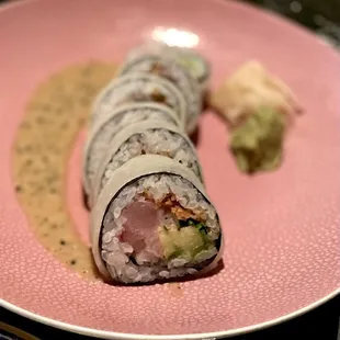 Yellowtail Roll Wrapped in daikon