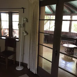 Guest house leading to patio