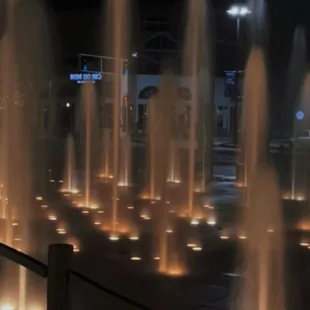 City of fountains, at night! (Crown Center)