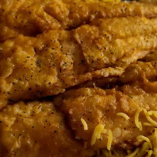 Swau with rice and salad. So good