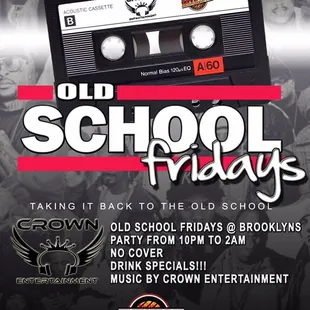We are at Brooklyns BBQ every Friday night for Old School Friday's!!! Come see us