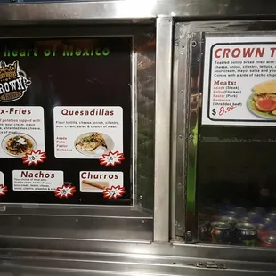 Menu items