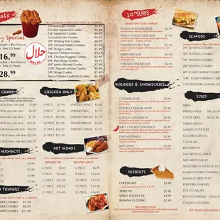 Menu Crown Fried Chicken