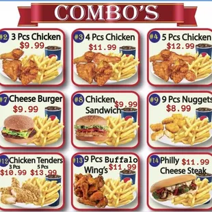 chicken wings and fried chicken