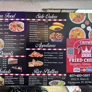 menu, pizza
