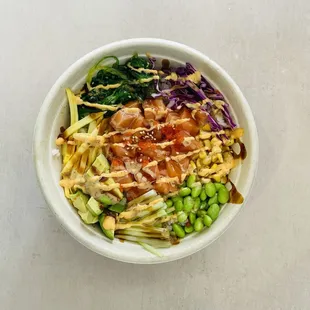 Salmon poke bowl