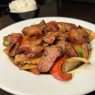Szechuan Roast Pork Stir Fry