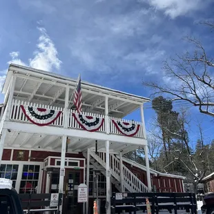 the front of the restaurant