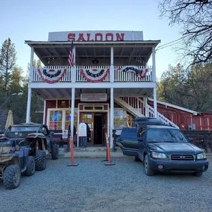 Front of the saloon