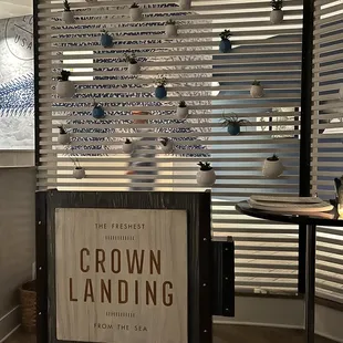 the entrance to crown landing