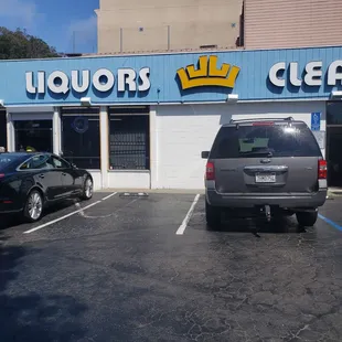 Front of store and free parking