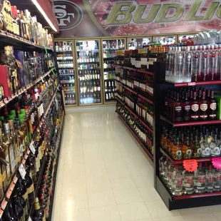 Large variety of liquor