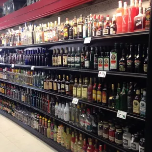Wall of liquor!!