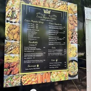 Menu as of 4/16/24
