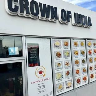 Crown of India storefront.