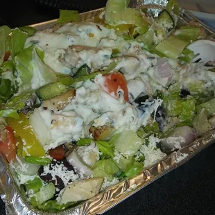 Chicken Gyro Salad