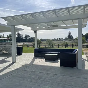 Cement outdoor living