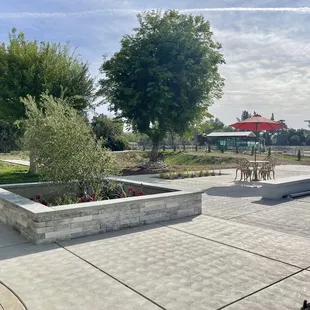 Cement outdoor foundation