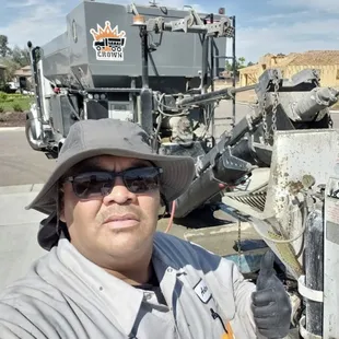 Antonio making sure customers are happy