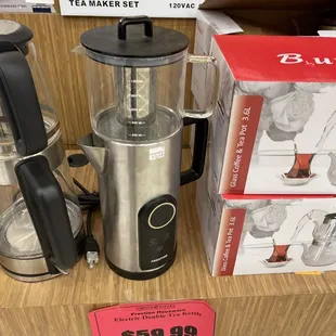 a blender and coffee maker