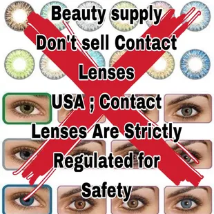 Don't sell contact Lenses