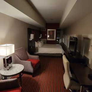 Inside the railcar room