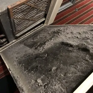 Picture of the air return in my room at Crown Plaza downtown Indy.