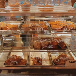 a display of pastries