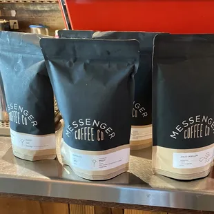 Bagged coffee for take home